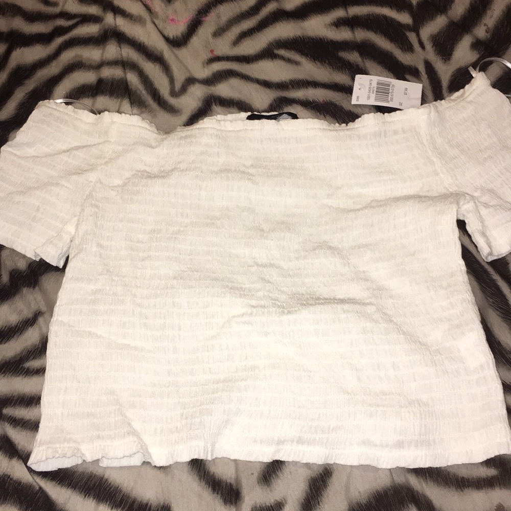 White crop top